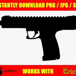 Keltec CP33 22lr Pistol Silhouette Digital Download PNG / JPG / SVG
