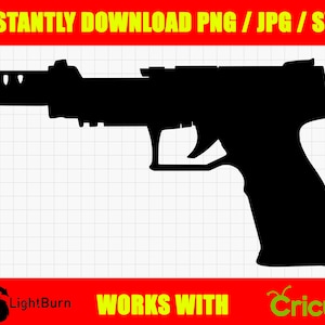 Taurus TX22 Competición Pistola Silueta Descarga digital PNG / JPG / SVG