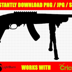 Ruger 10/22 Cargador 22lr Pistola Silueta Descarga digital PNG / JPG / SVG