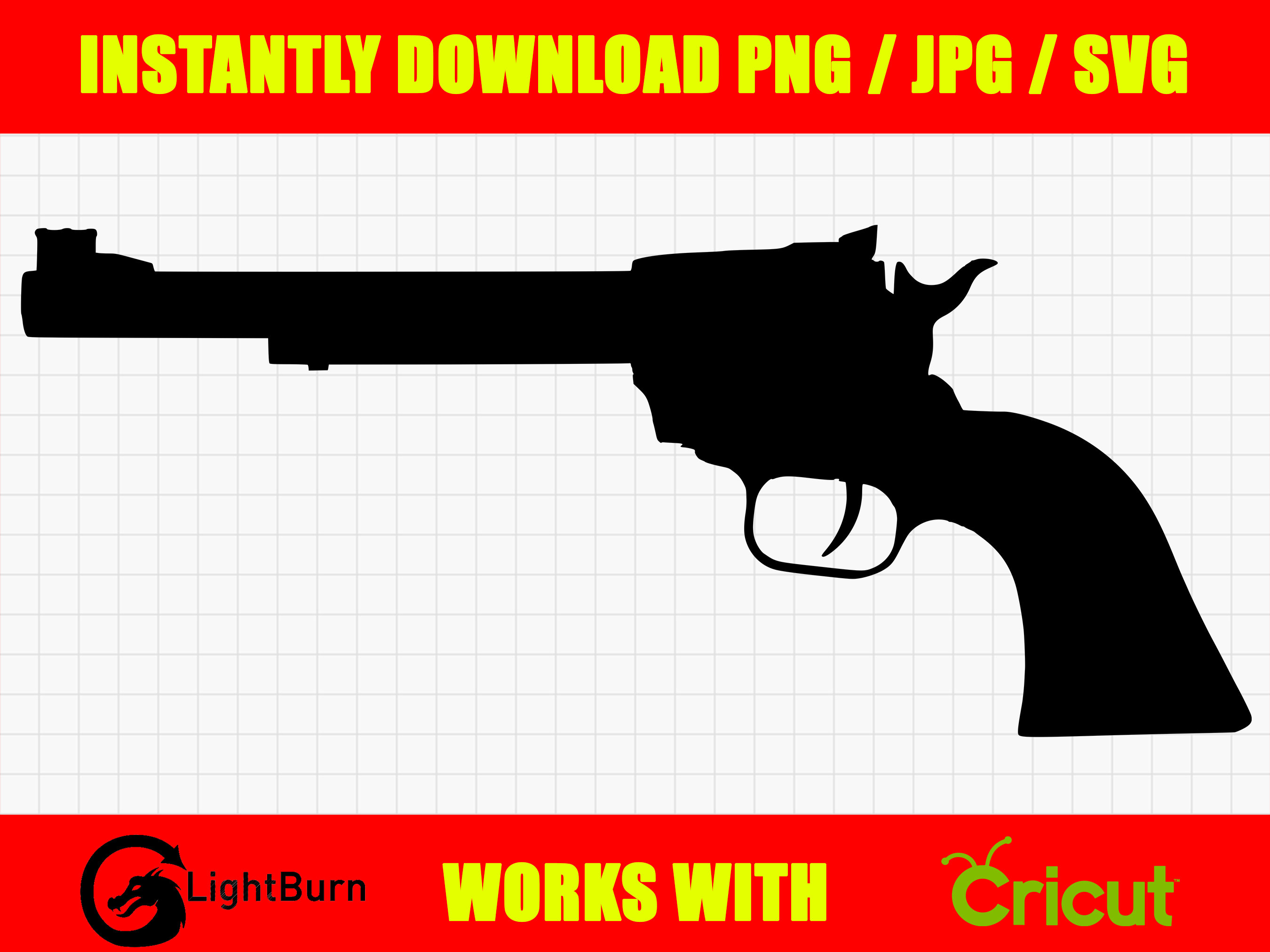 Heritage Rough Rider Revolver 22lr Pistol Silhouette Digital Download ...
