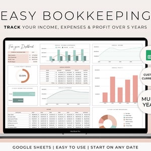 Ultimate Small Business Bookkeeping Template Monthly Budget Spreadsheet Business Expense Tracker Sales Tracker Income Tracker Business Plan
