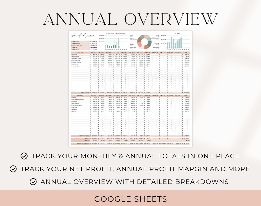 Small Business Bookkeeping Template Business Bookkeeping - Etsy