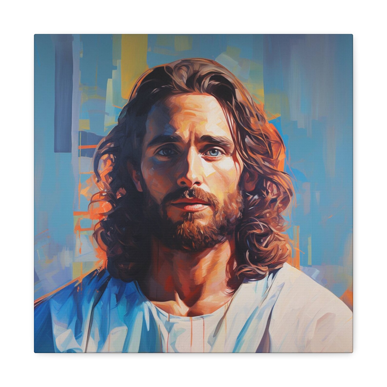 Christian Wall Art Modern Art Portrait of Jesus Christian Etsy