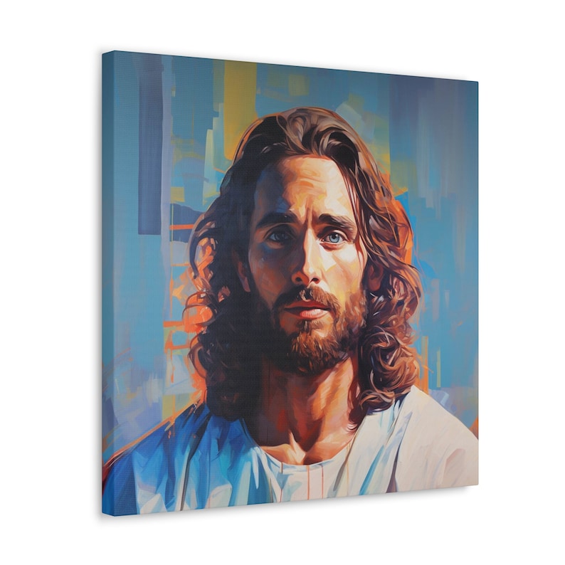 Christian Wall Art Modern Art Portrait of Jesus Christian Etsy