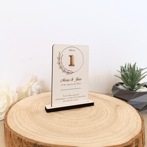 Número de mesa personalizado ou cartão de nome – Placa de mesa personalizada para casamento, batizado ou evento especial