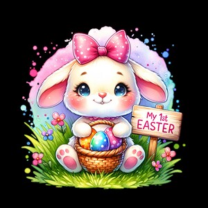 My first Easter png sublimation design download, First Eater, Easter Day, Easter life png, western Easter png, sublimate designs download