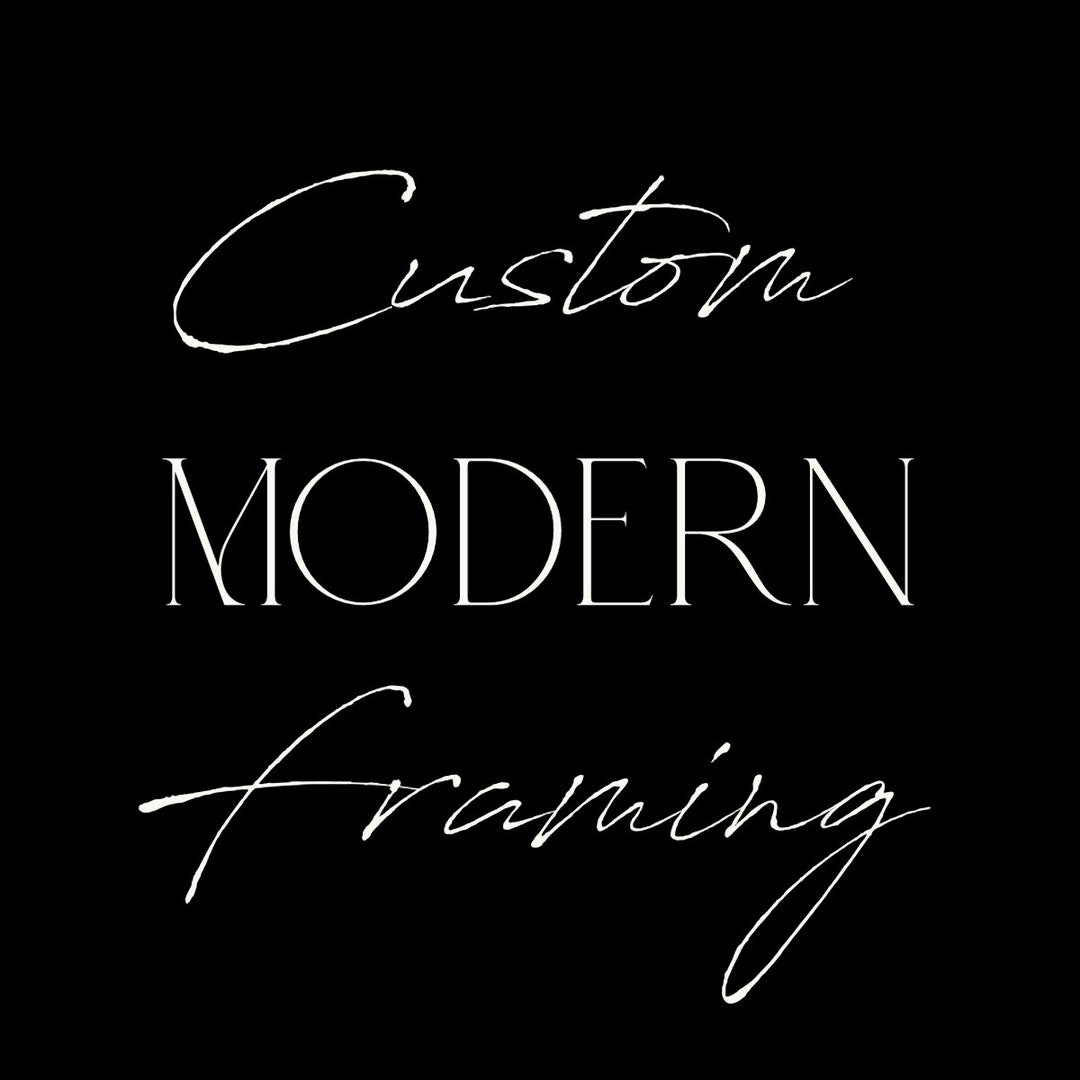 Modern Custom Framing Stretched Canvas Acrylic Fine Art Etsy