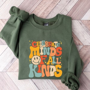 Celebrate Minds Of All Kinds Shirt, Neurodiversity Shirt, Autism Awareness Shirt, ADHD Shirt, Autism Acceptance Gift, SPED Teacher Gift