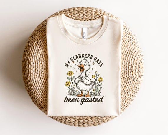 Funny Duck Shirt, My Flabbers Have Been Gasted Shirt, Sarcastic Shirt, Funny Quotes Shirt,Graphic Tees, Funny Meme Shirt,Snarky Animal Shirt