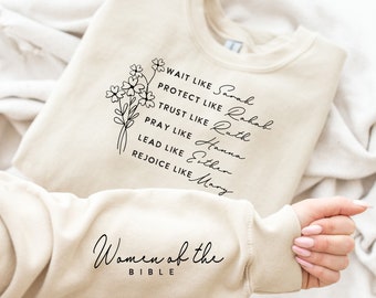 Women of the Bible, Boho Christian, Motivational Christian Gift , Bible Verse, Floral Religious Quotes, Womens Church Tshirt