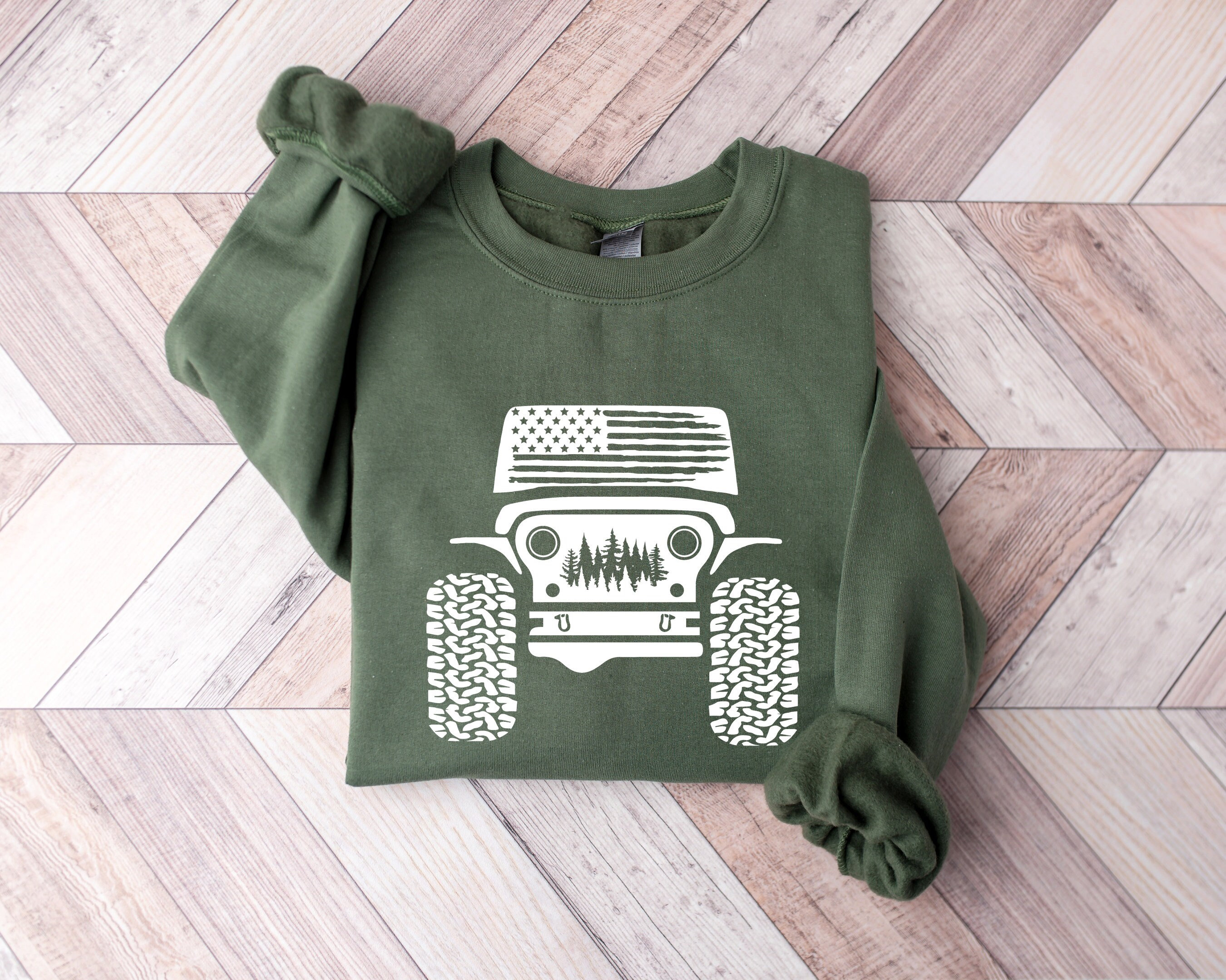 スウェット・トレーナー JEEP J-Arch Jeep Embroidery Sweatshirt Jeep Mens Heavyweight Embroidered 1/4 Zip Sweatshirt XS-4XL
