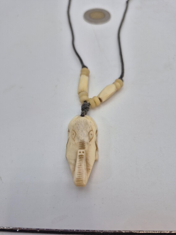 Primitive elephant necklace - image 3