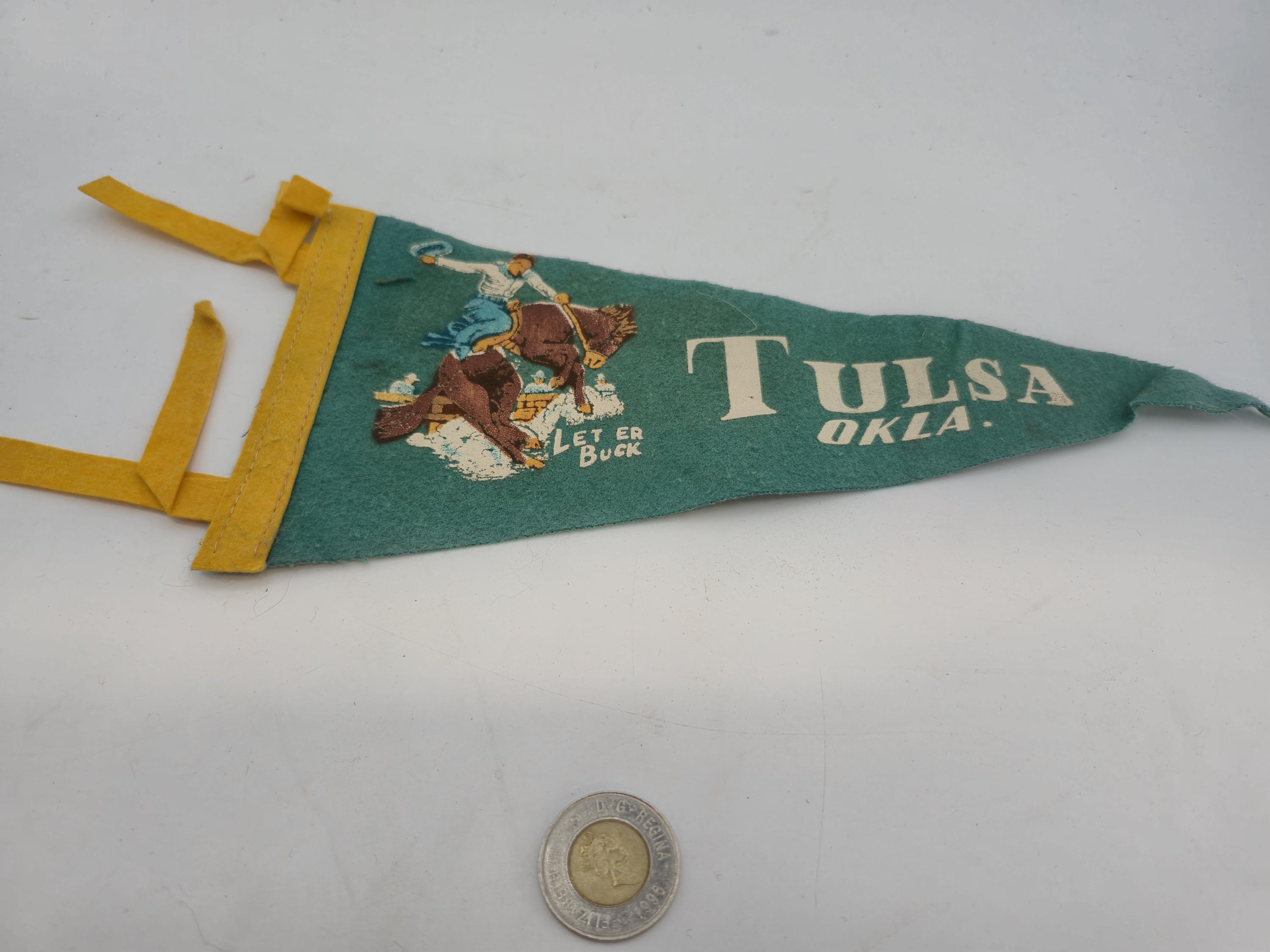 Tulsa Hurricanes Pennant - Full Size 12x30 Inch Felt Team Banner