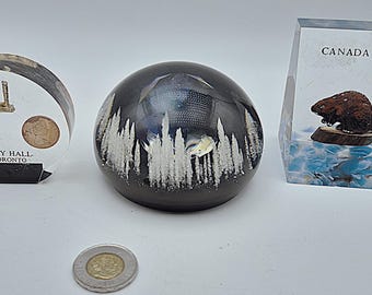 Colección de pisapapeles antiguos de resina (lucita)