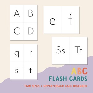 Minimalist ABC Toddler Cards Printable Flashcards | Kids Alphabet | Modern ABCs Letter Preschool Homeschool classroom Letters Flashcard