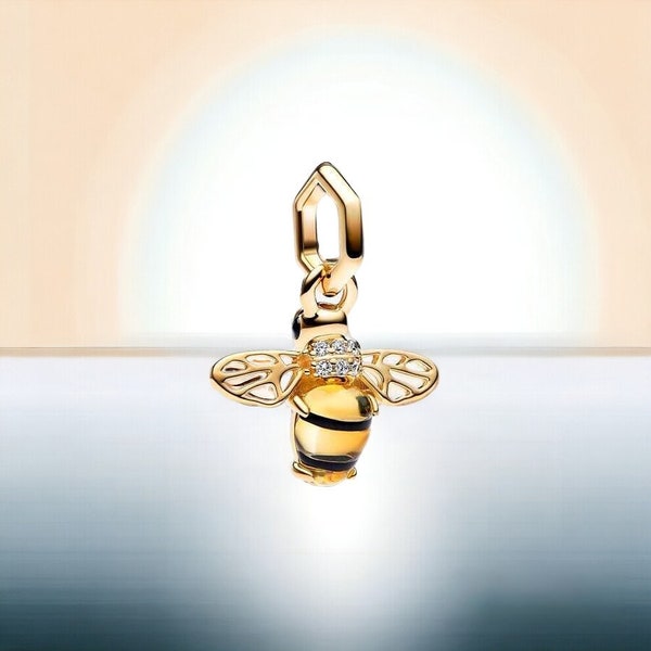 Charm Abeille doré - Argent S925