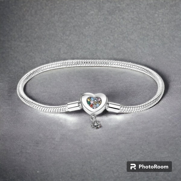 Bracelet femme charm coeur