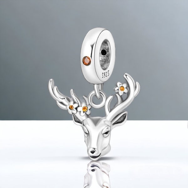 Charm Tête de Cerf - Argent S925