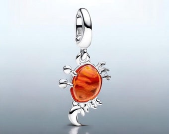 Charm Crabe Sebastien - La petite sirène - Argent S925