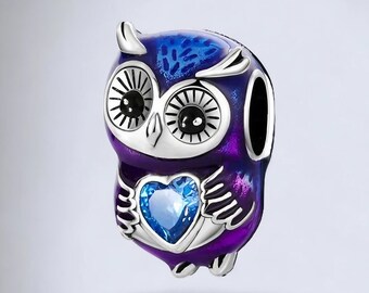 Owl Charm - S925 Silver