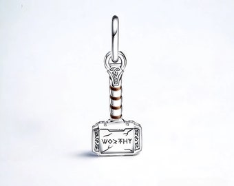 Thor's Hammer Charm - S925 Silver