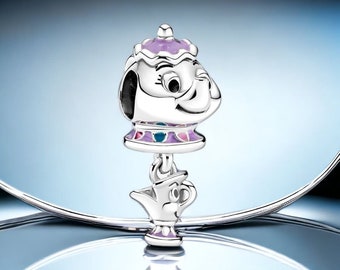 Charm - Teapot "Beauty and the Beast" - S925 Silver