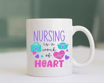 Nurse Mug, Nurse Gifts, Nursing School Grad Gift, Funny Nurse Mug, Christmas Gift for Nurse, Coffee Lover Nurse Mug