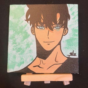 Handmade Anime Acrylic Painting || 4x4in