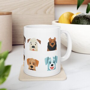 Hond keramische mok 11oz