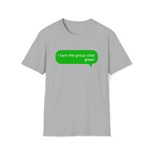 Camiseta Eu viro o chat em grupo verde