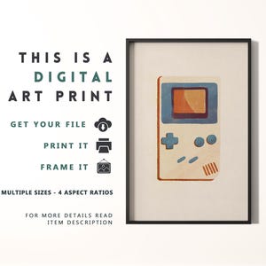 this is a digital art print of a gameboy