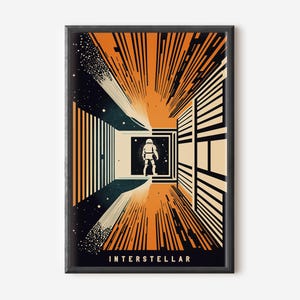 Poster Interstellar - Stampa Tesseract per gli amanti dei film di Christopher Nolan e decorazioni minimaliste per i cinema per gli appassionati di fantascienza