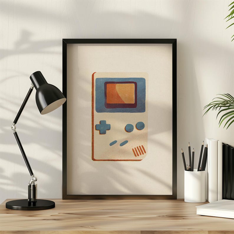 a picture of a nintendo gameboy on a table