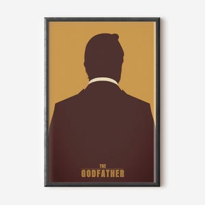 The Godfather Inspired Poster, Printable Minimalist Wall Art for Movie Buffs and Cinema Home Decor