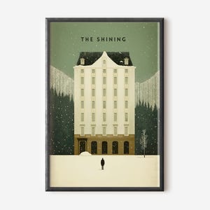 El Resplandor Poster Stanley Kubrick Poster Minimalista El Resplandor Hotel Overlook, Regalo para Cinéfilos, Poster de Cine de Terror