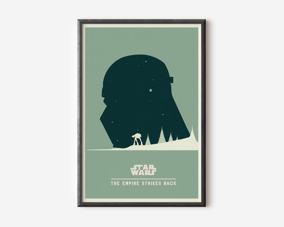 Empire Strikes Back Print - Minimalist Star Wars Poster for Home ...