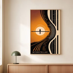 Filmposter van Interstellar | Minimalistische print van Nolan | Sci-fi wanddecoratie | Digitale download