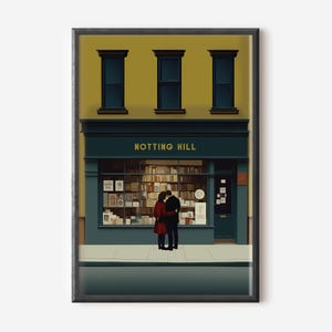 Stampa di Notting Hill - Poster del film romantico per l'arredamento di un home cinema e come regalo per gli amanti del cinema