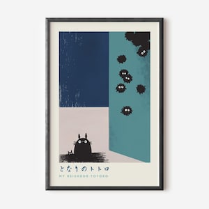 Waldgeister Minimalist Art Print - Kawaii Natur Ästhetik für Kinderzimmer & Home Decor