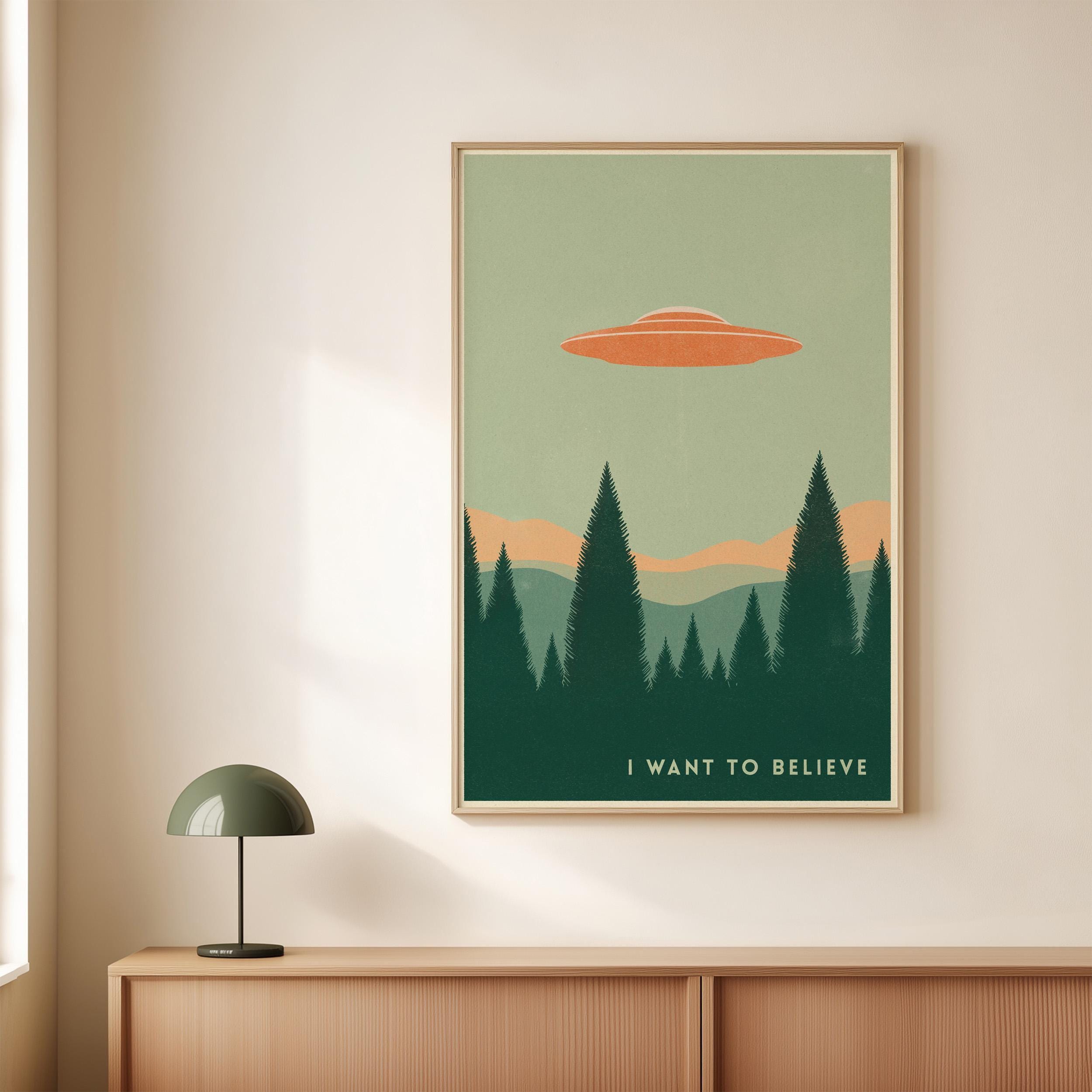 I Want to Believe Poster - Etsy