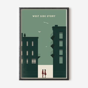 Poster minimalista di West Side Story / Regalo di arte digitale musicale classica