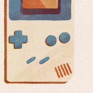 a drawing of a gameboy with buttons and buttons