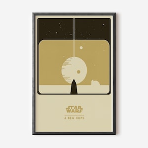 Star Wars: A New Hope Minimalist Movie Poster (Digital Download)