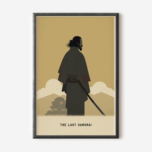 Poster di The Last Samurai - Arte digitale per gli amanti del Giappone e decorazioni per home theater