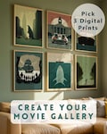 Custom Minimalist Movie Posters Set of 3 - Home Theater Wall Art - Cinema Gift for Retro Decor  - Digital Download product logo