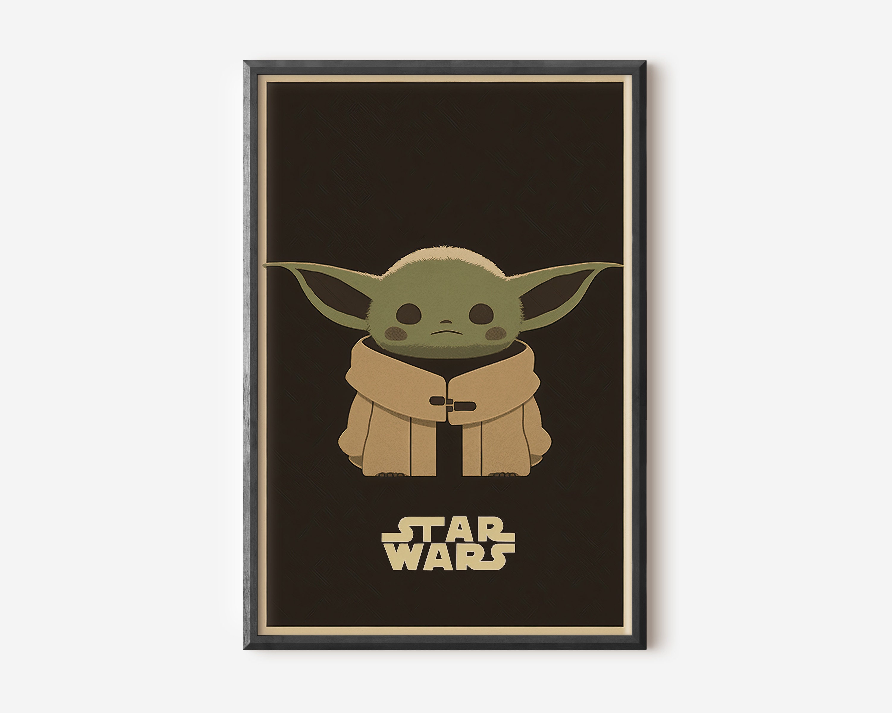 Baby Yoda Poster, Star Wars Art Print, Star Wars Gift, Digital Print