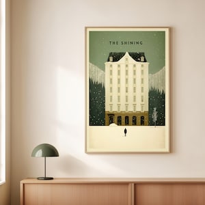El Resplandor Poster Stanley Kubrick Poster Minimalista El Resplandor Hotel Overlook, Regalo para Cinéfilos, Poster de Cine de Terror