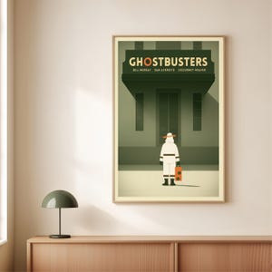 Cazafantasmas Poster Bill Murray Poster de Película Cazafantasmas, Poster de Cine de los 80, Decoración de Cine Poster Minimalista