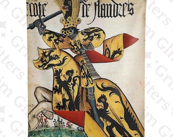 Count of Flanders Tapestry: Medieval Equestrian Armorial Art