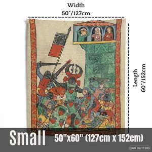 Albrecht von Haigerloch Tapestry: Medieval Knight Wall Art bild 4